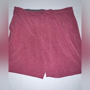 Walter Hagen Men's 11 Golf Shorts Size 40 Plum Pink Color LNC Flat Front Chino